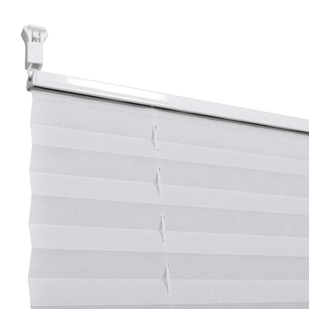 Pleated roller blind 60x100cm White