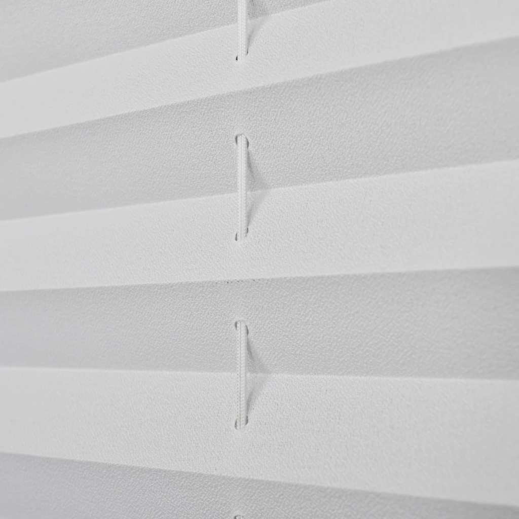 Pleated roller blind 60x100cm White