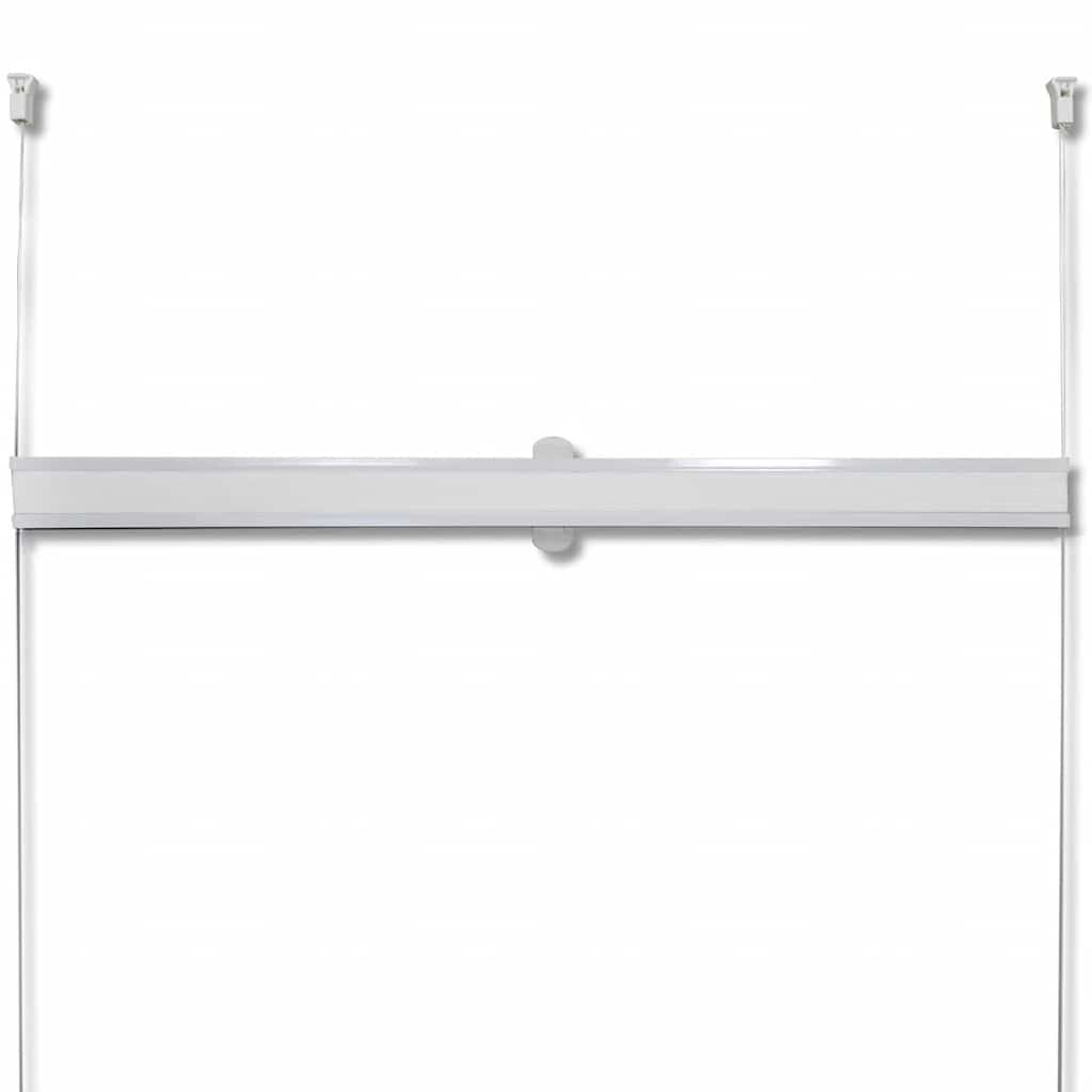Pleated roller blind 70x125cm White
