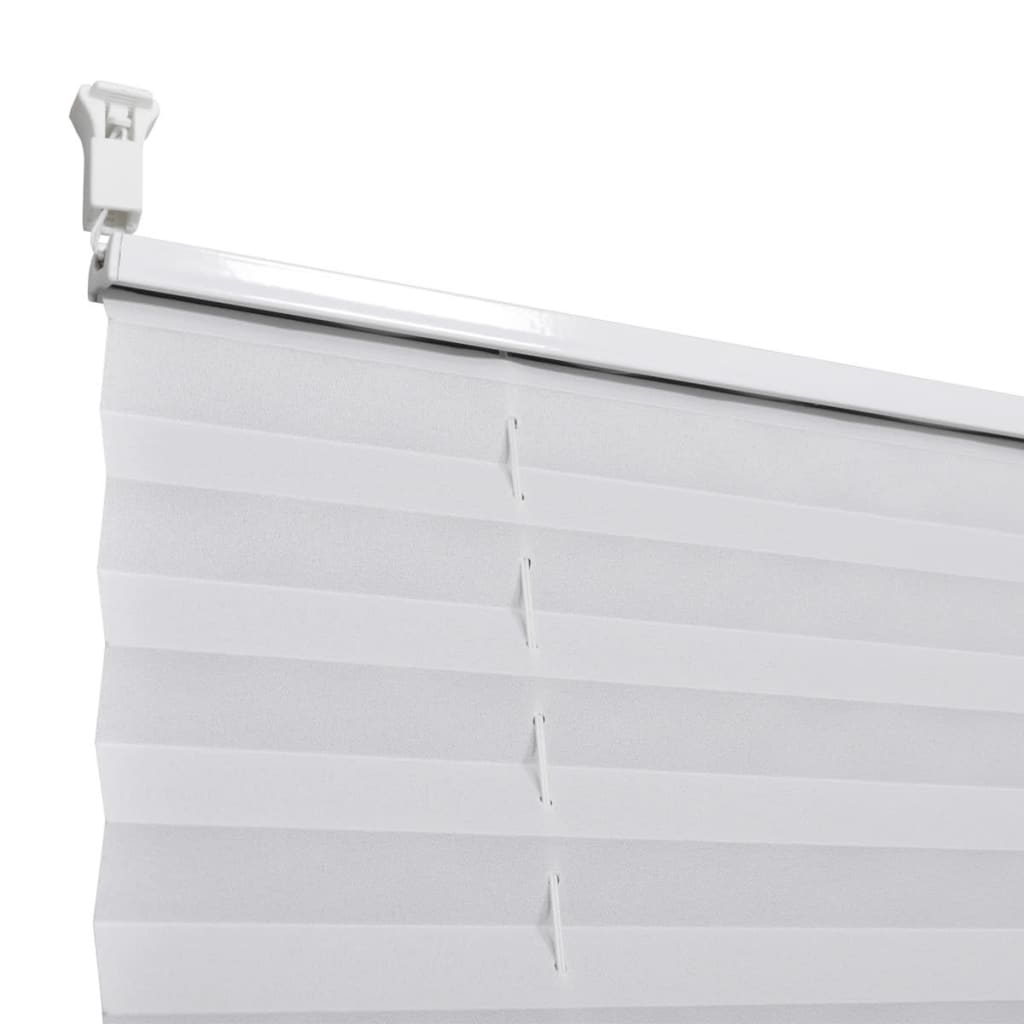 Pleated shade blind 70x200cm White