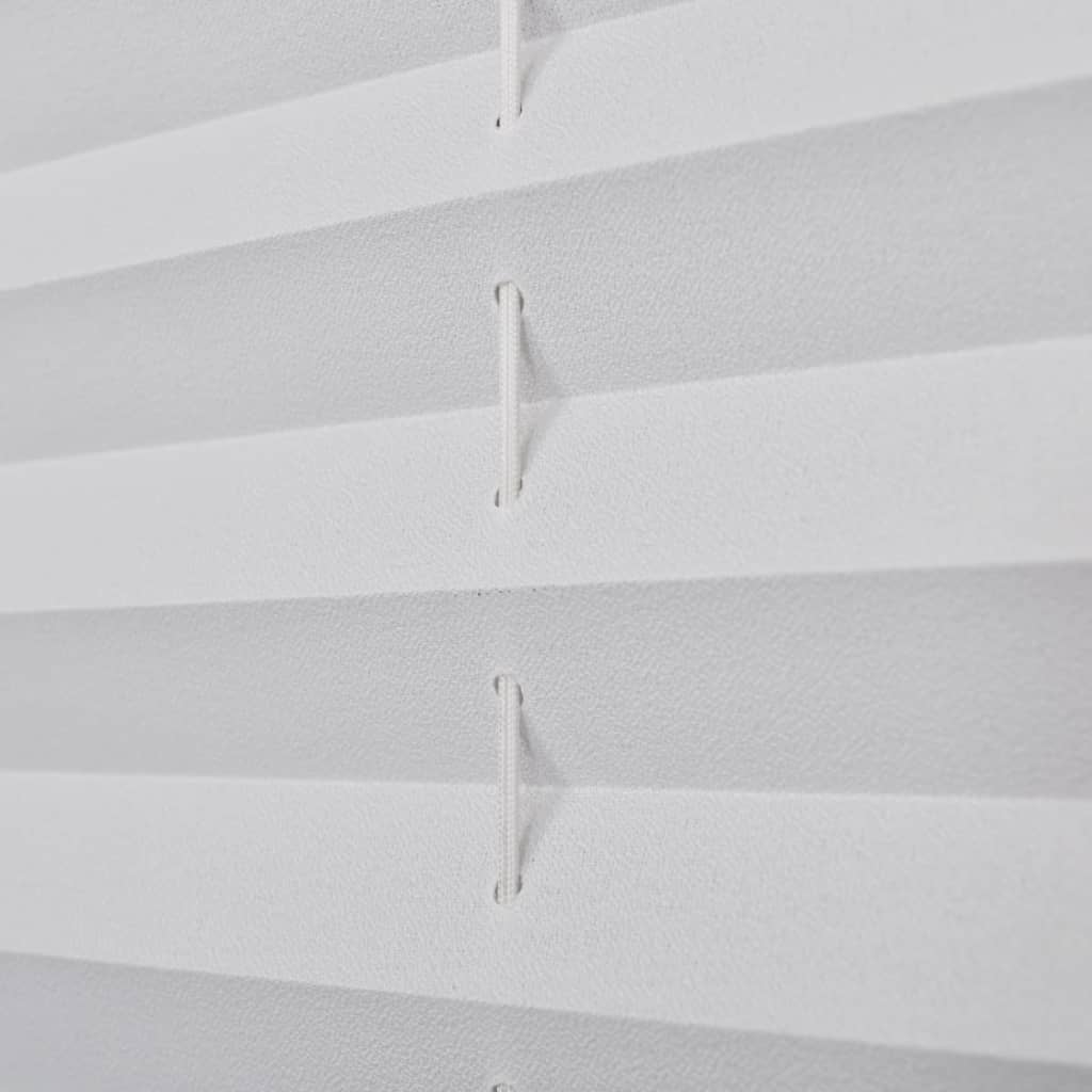 Pleated shade blind 70x200cm White