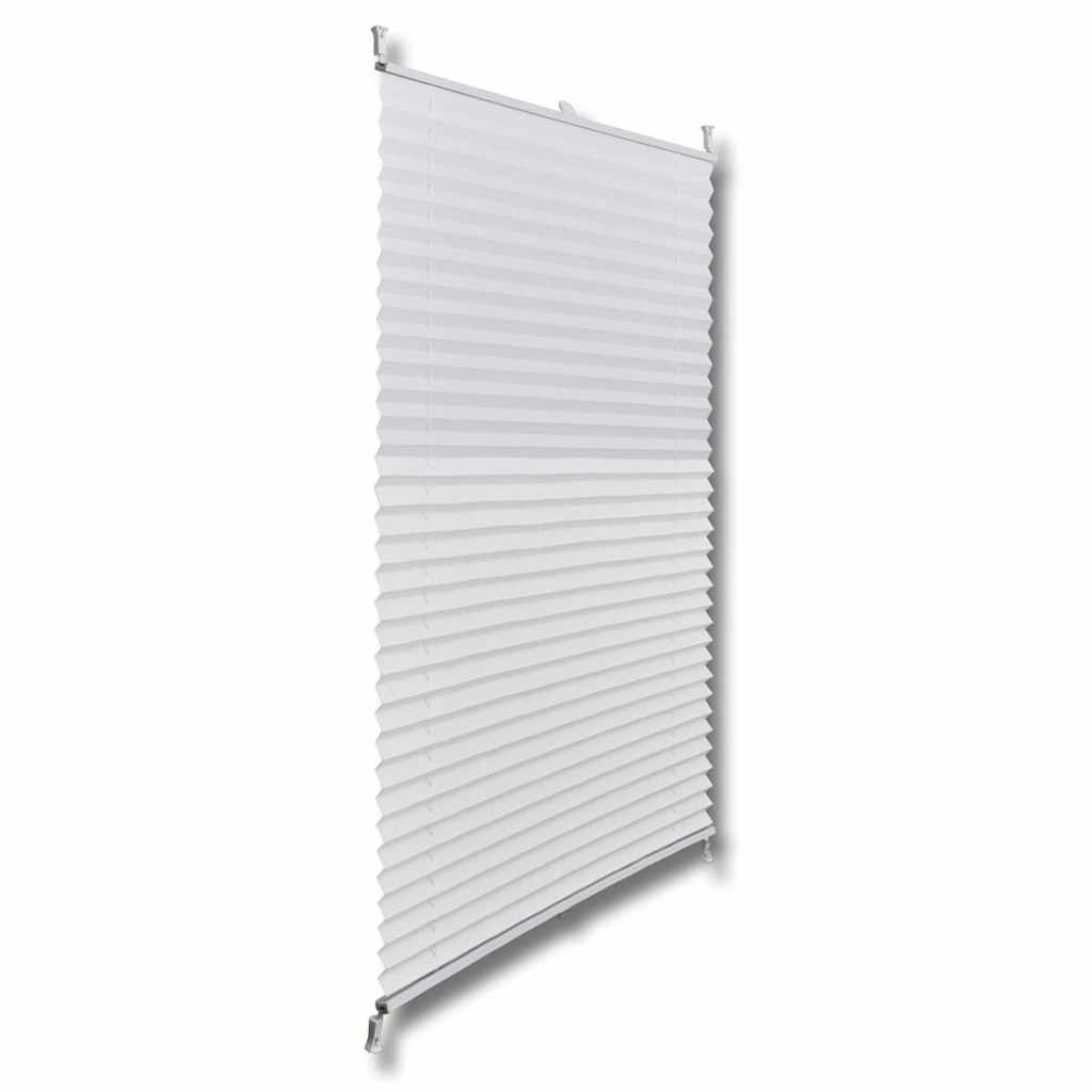 Pleated shade blind 80x100cm White
