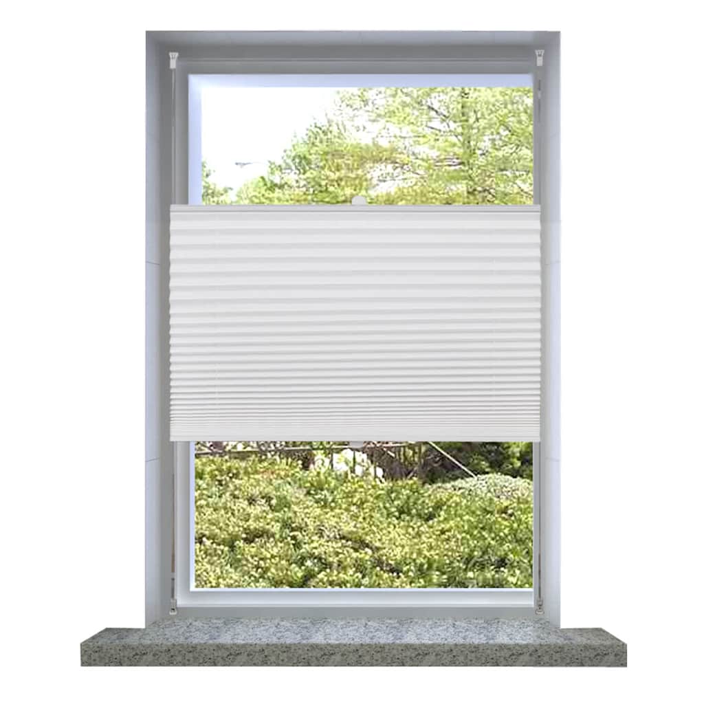 Pleated shade blind 80x100cm White