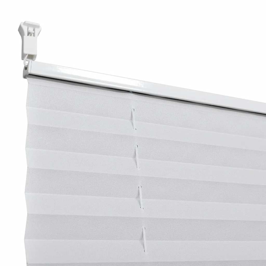 Pleated shade blind 80x125cm White