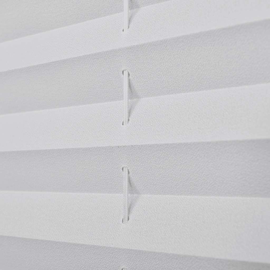 Pleated shade blind 80x125cm White