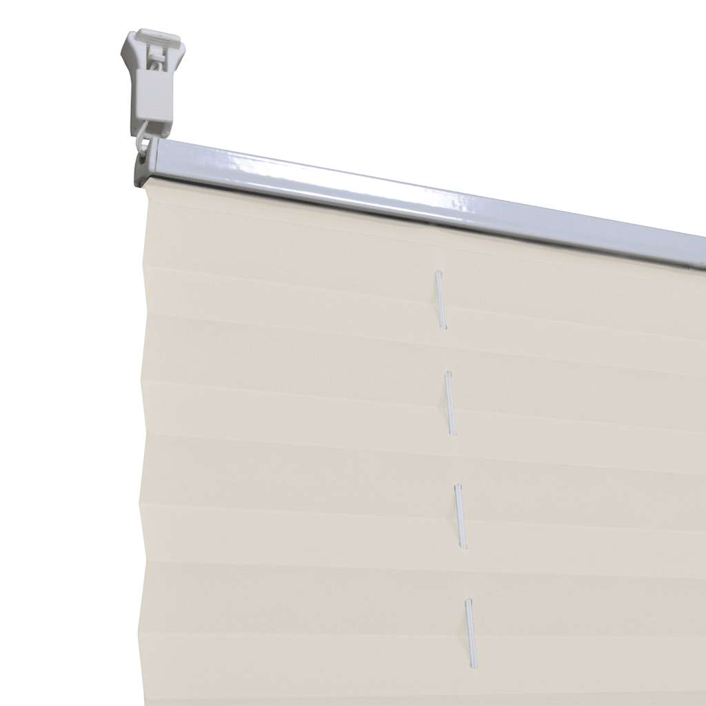 Pleated roller blind 60x100cm Cream