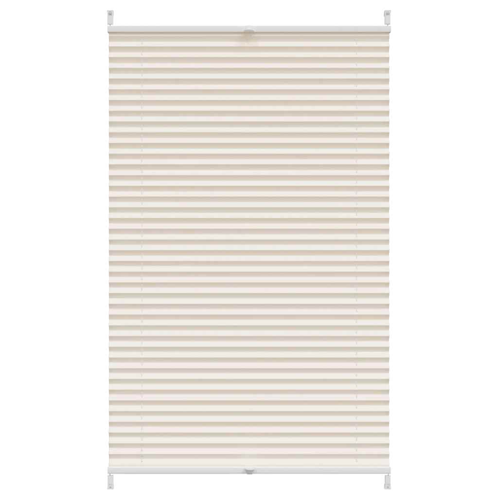 Pleated roller blind 80x150cm Cream