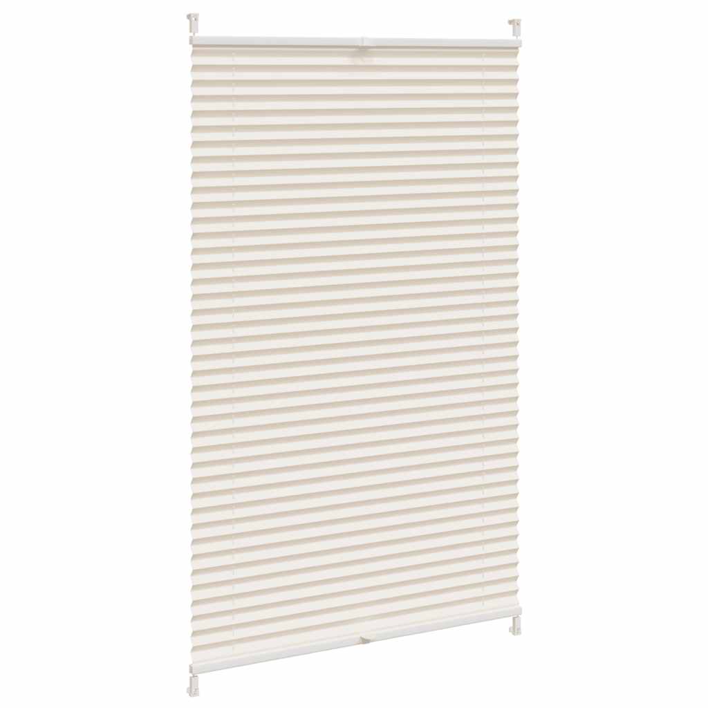 Pleated roller blind 80x150cm Cream