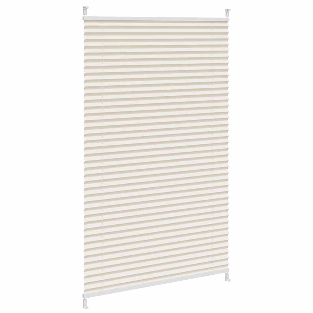 Pleated roller blind 80x150cm Cream