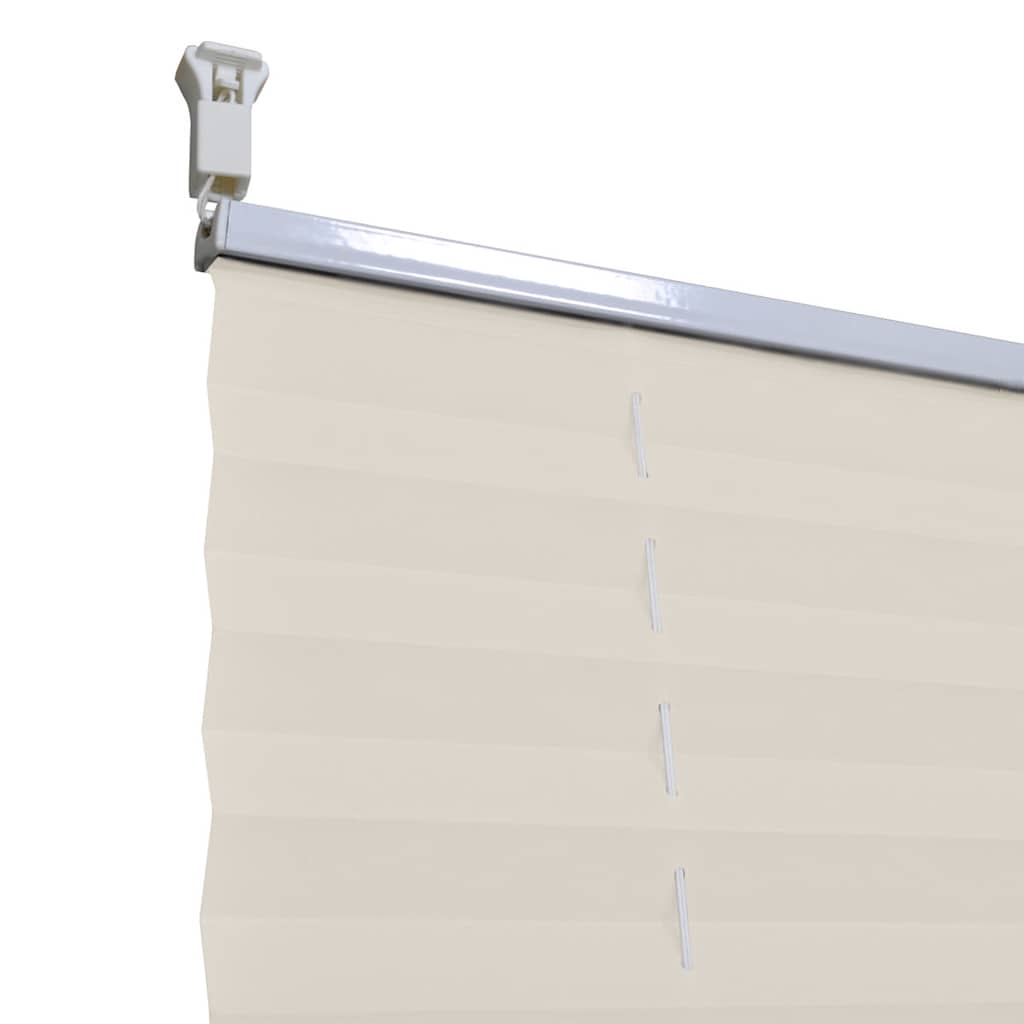 Pleated roller blind 40x125cm Cream