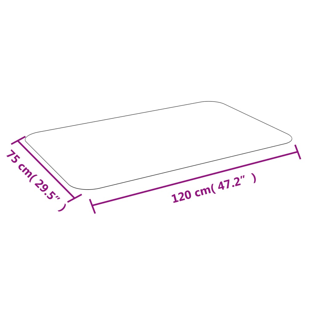 vidaXL Προστατευτικό Δαπέδου για Laminate Δάπεδο ή Χαλί 75 x 120 εκ.