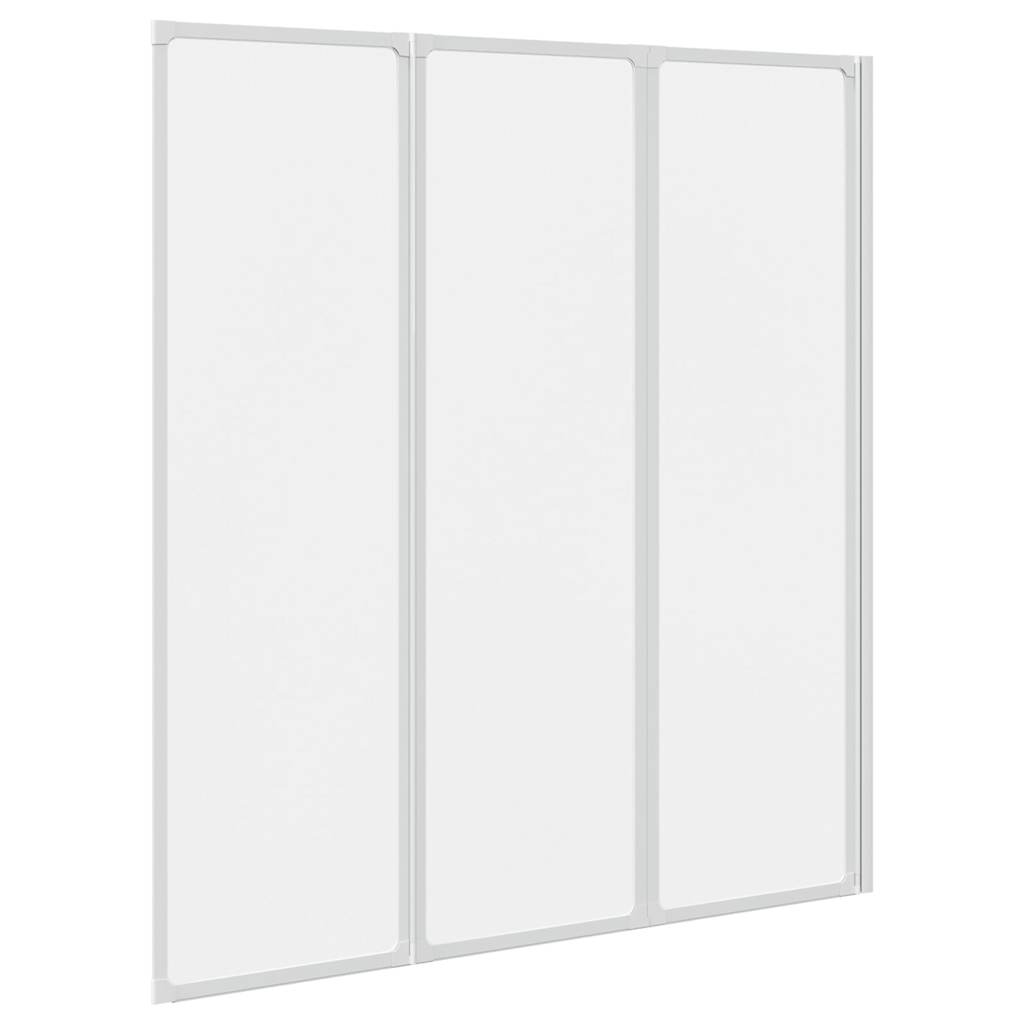 Πτυσσόμενο Διαχωριστικό Μπανιέρας 141 x 132 cm 3 Πάνελ
