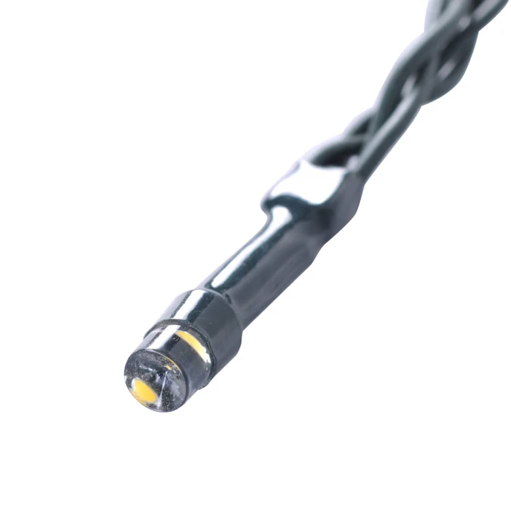 Πυξάρι Σχήμα Μπάλας με Τεχνητά Φύλλα & Φωτάκια LED Ηλιακά 2 τεμ 35 εκ.