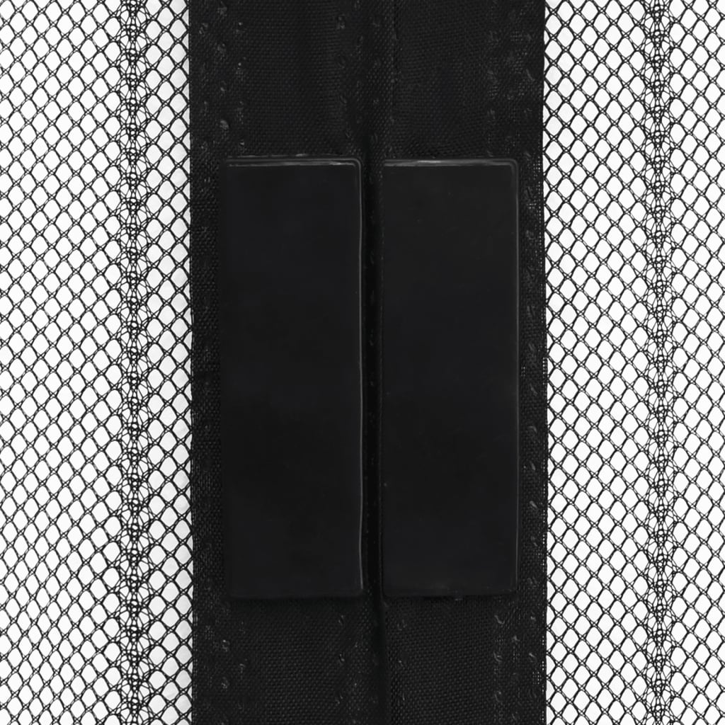 vidaXL Σίτα για πόρτα με σκρατς 210 x 100 cm 2 τμχ Μαγνητική Μαύρη