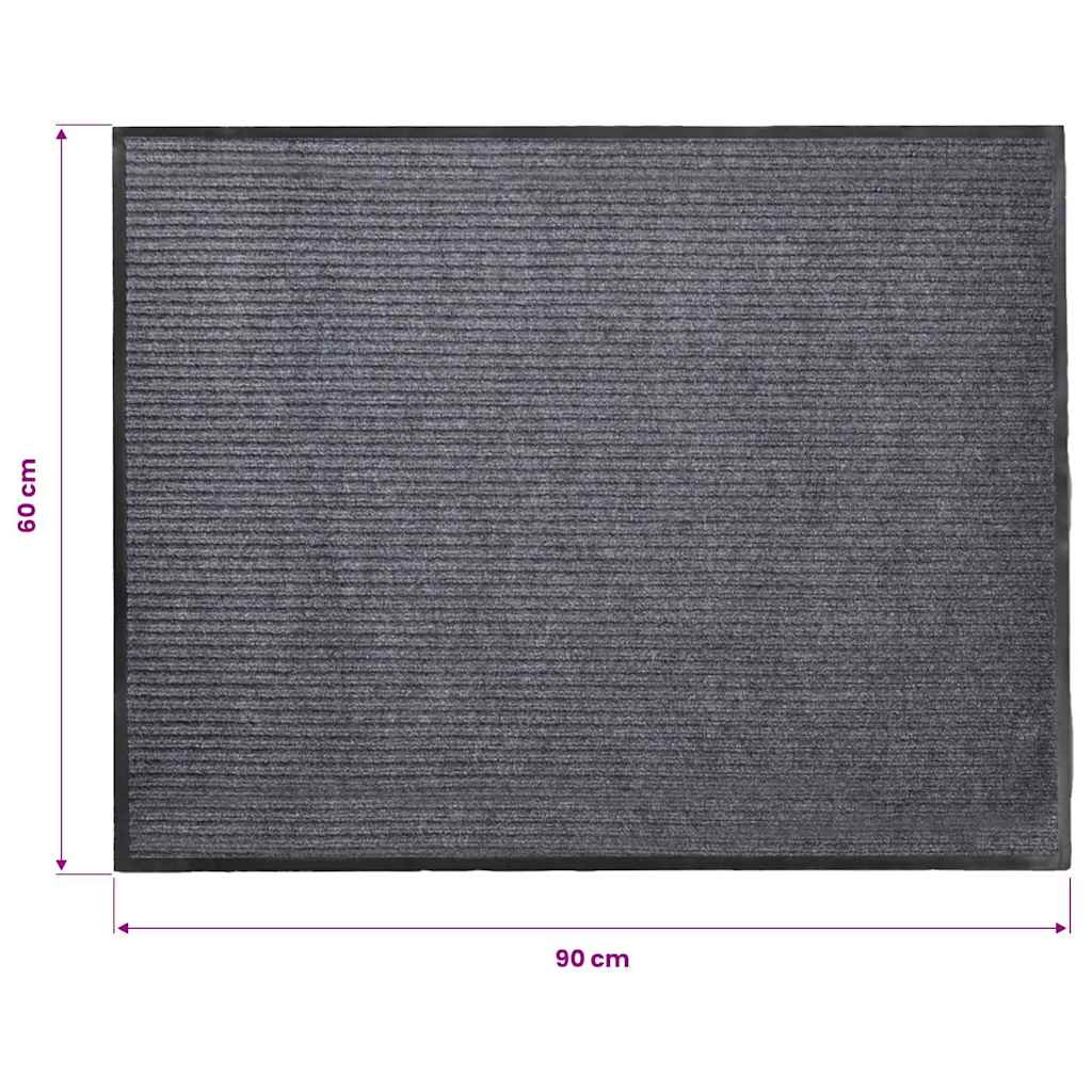 Πατάκι Εισόδου Γκρι 90 x 60 εκ. από PVC