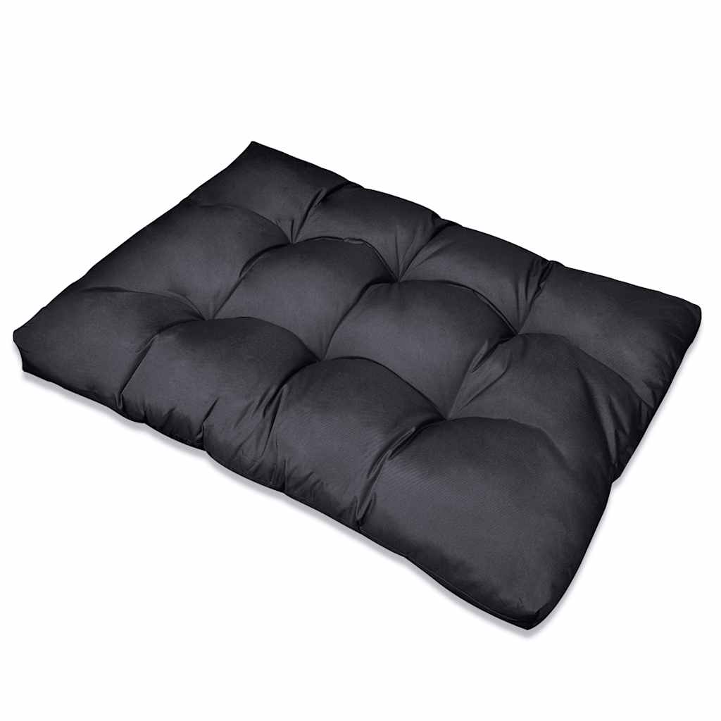 vidaXL Μαξιλάρι για καναπέ παλέτας 13 pcs Μαύρο 120 x 80 x 10 εκ