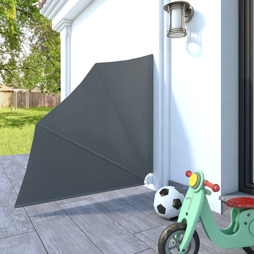 vidaXL Σκίαστρο Βεράντας Πλαϊνό Πτυσσόμενο Γκρι 140 x 140 εκ.