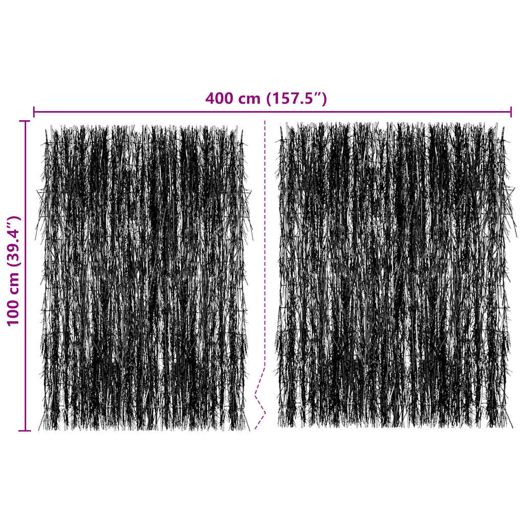 vidaXL Φράχτης 400 x 100 εκ. από Φρύγανα