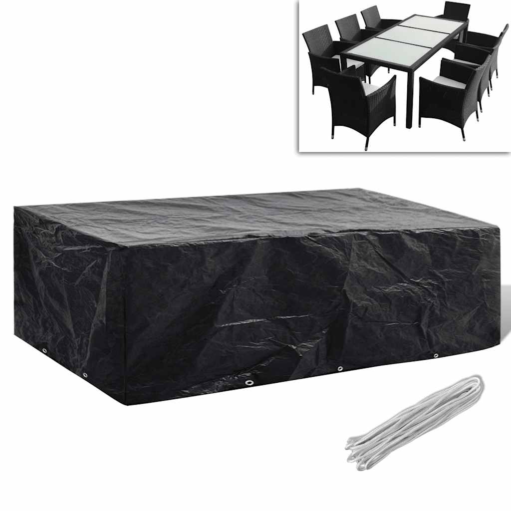 vidaXL Κάλυμμα Επίπλων Κήπου με 8 Κρίκους 300 x 140 x 90 εκ.