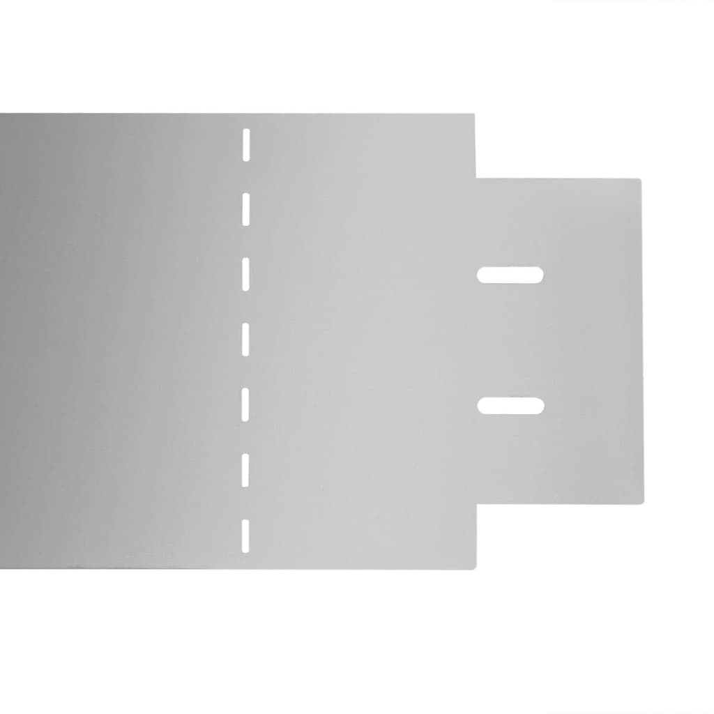 Μπορντούρες Γκαζόν Εύκαμπτες Σετ των 15 100x14 εκ από Γαλβανιζέ Ατσάλι