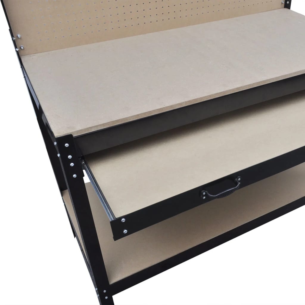 Πάγκος Εργασίας με Διάτρητο Πίνακα και Συρτάρι