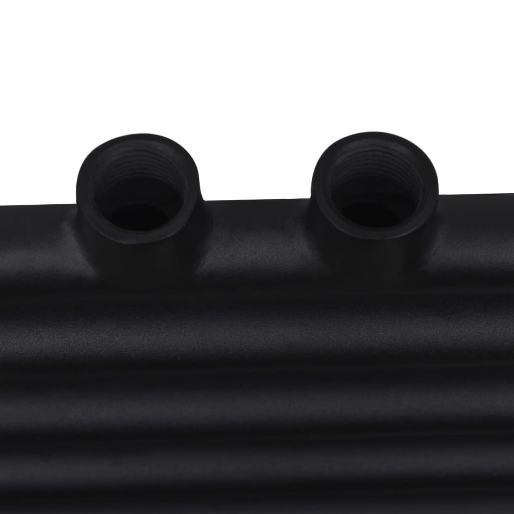 Θερμαντικό Σώμα/Πετσετοκρεμάστρα Κεντρικής Θέρμανσης Μαύρο 480x480χιλ