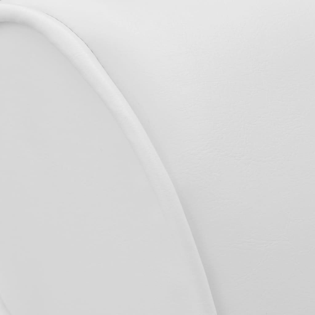 vidaXL Ανάκλιντρο Λευκό από Συνθετικό Δέρμα
