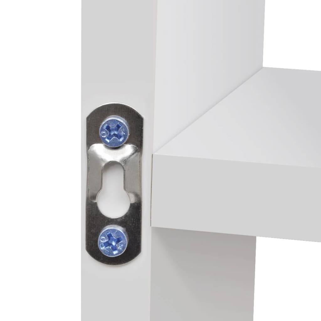 Ραφιέρα Τοίχου 8 Τμημάτων Λευκή