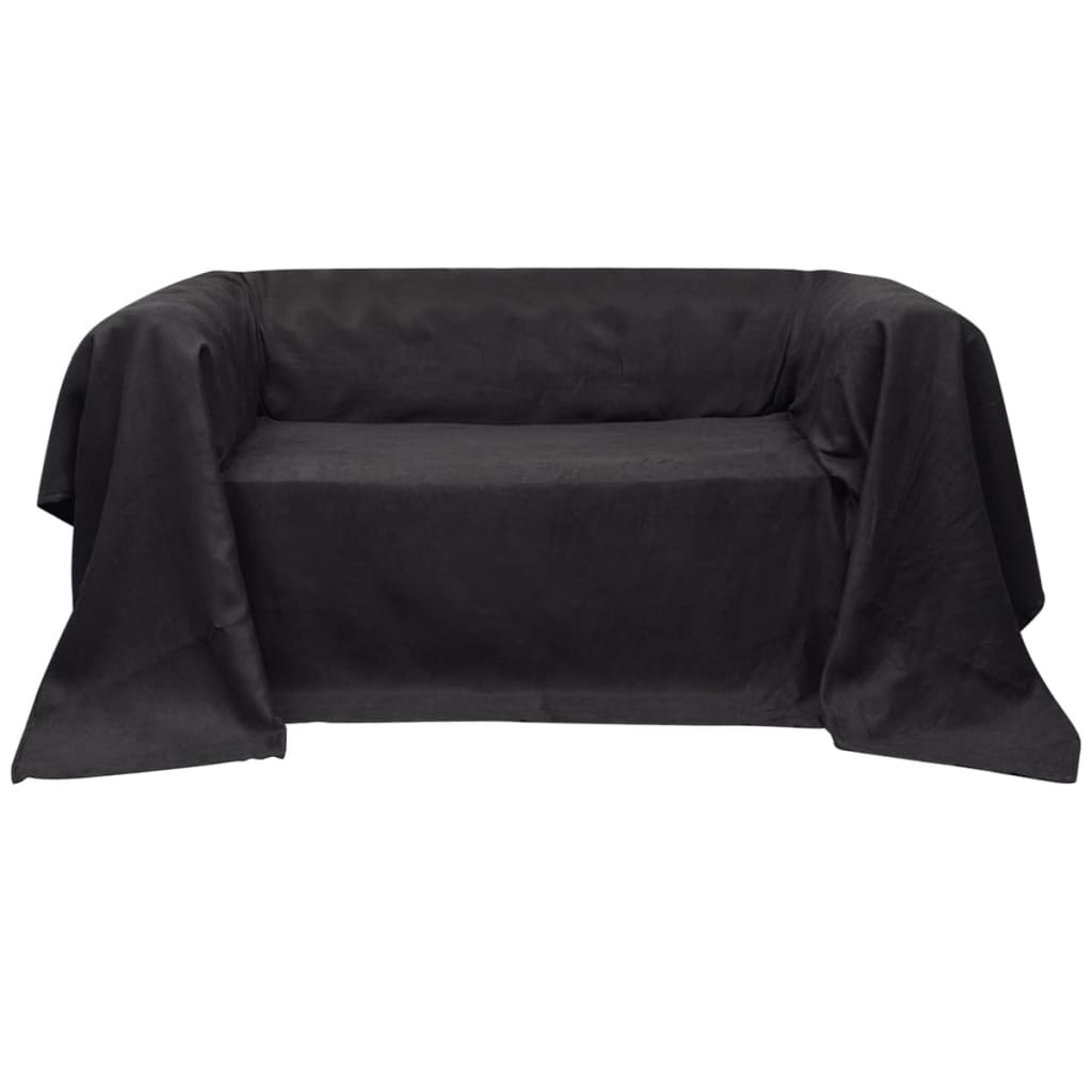 Κάλυμμα Καναπέ Ανθρακί 140 x 210 εκ. από Micro-suede