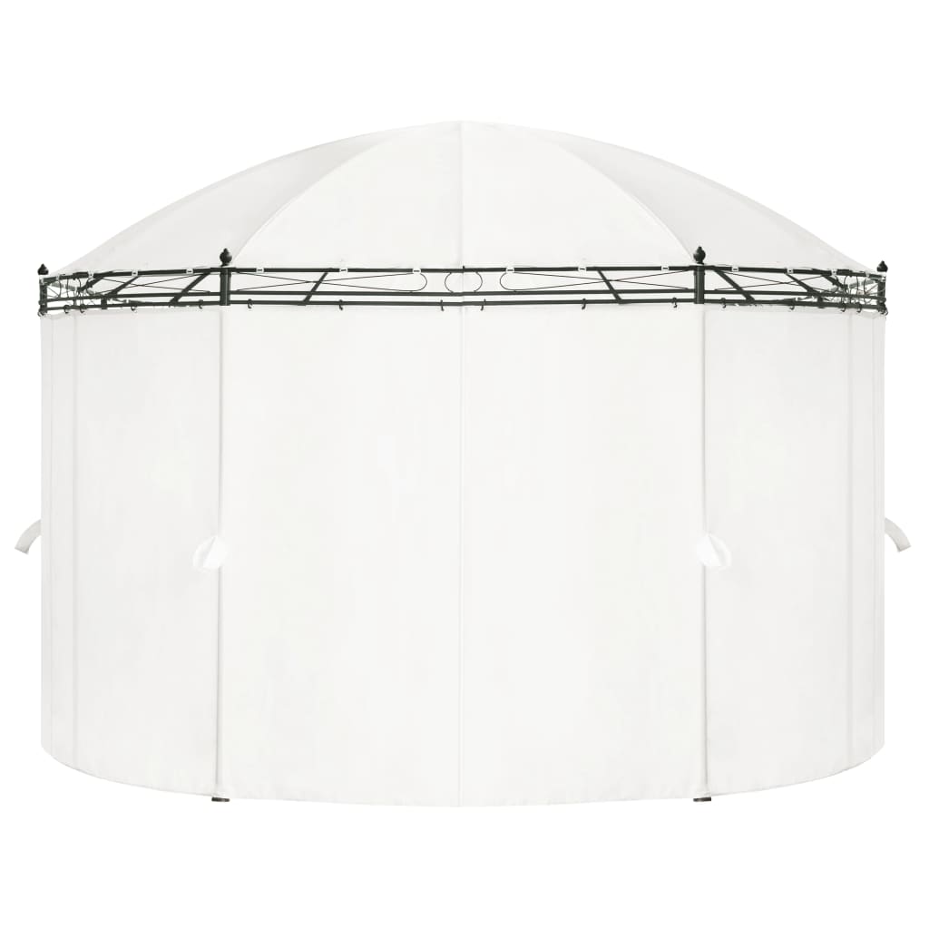 vidaXL Κιόσκι Λευκό Κρεμ 530 x 350 x 265 εκ.