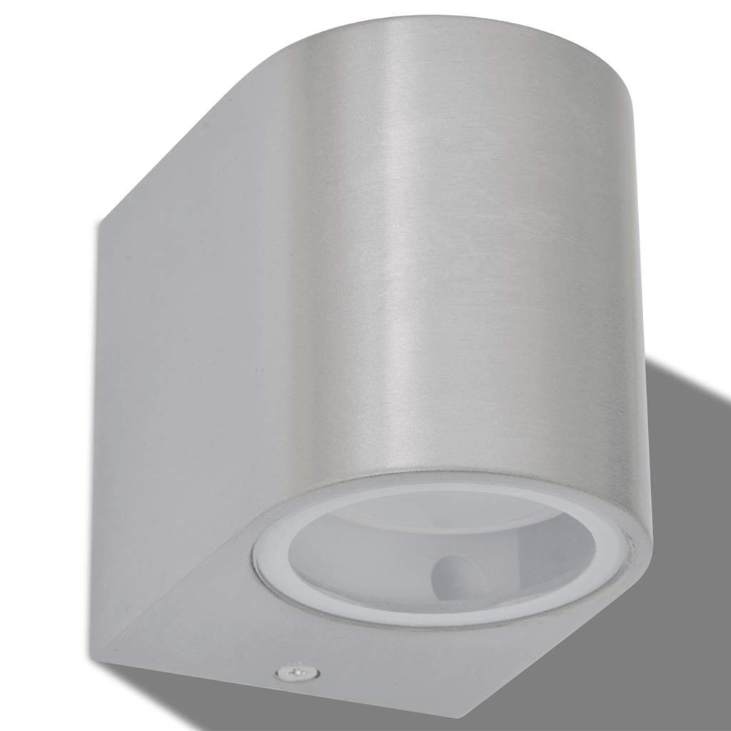 vidaXL Φωτιστικά Τοίχου LED Εξωτερικού Χώρου Στρογγυλά 2 τεμ.