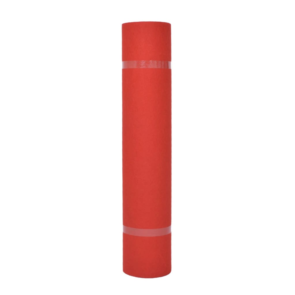 vidaXL Μοκέτα Επαγγελματική Απλή Κόκκινη 1 x 24 μ.