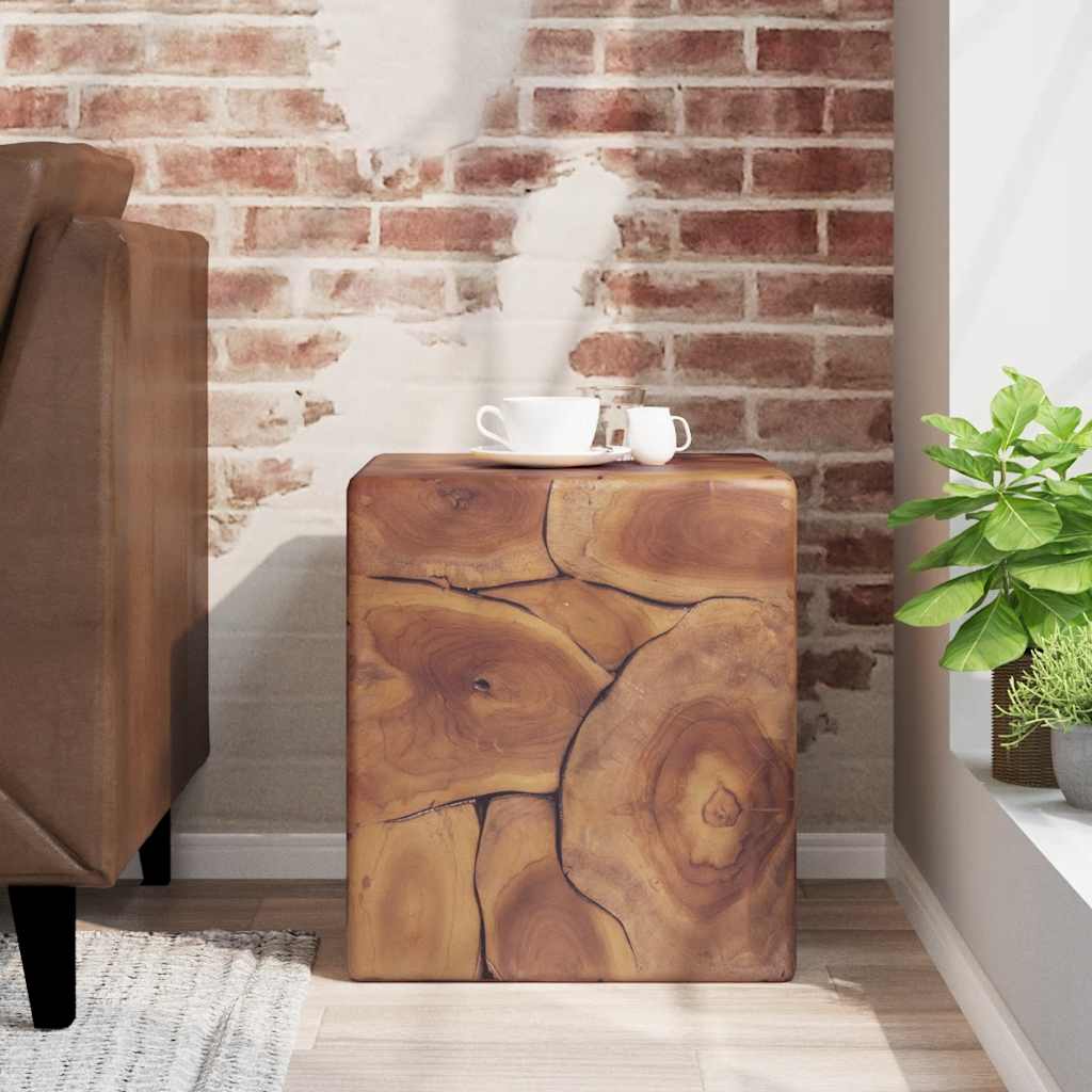 vidaXL Σκαμπό από Μασίφ Ξύλο Teak