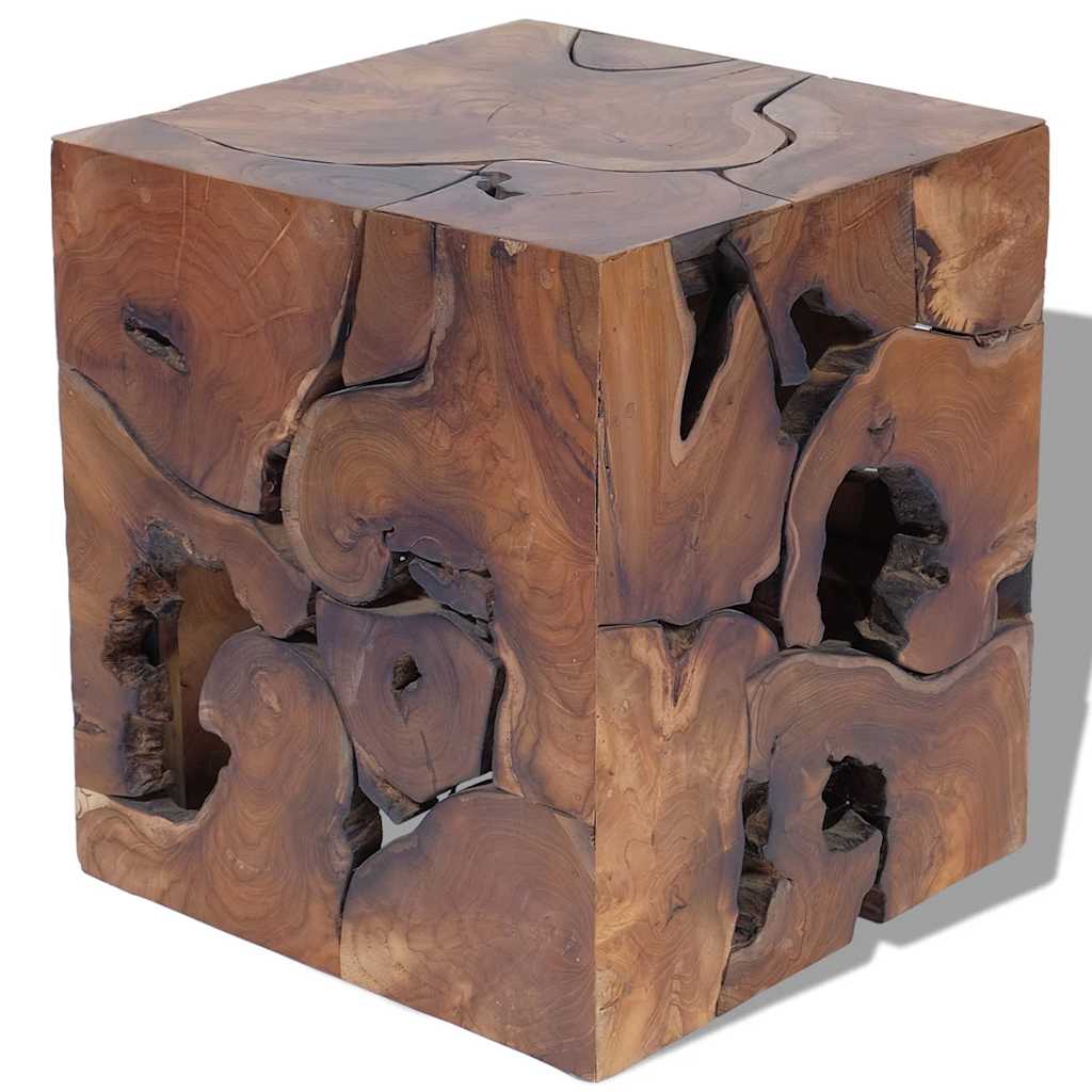 vidaXL Σκαμπό από Μασίφ Ξύλο Teak