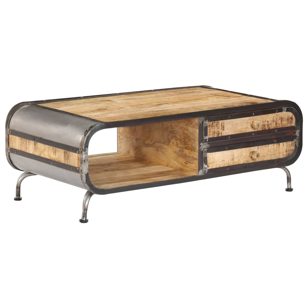 vidaXL Τραπεζάκι Σαλονιού 100 x 50 x 35 εκ. από Μασίφ Ξύλο Μάνγκο