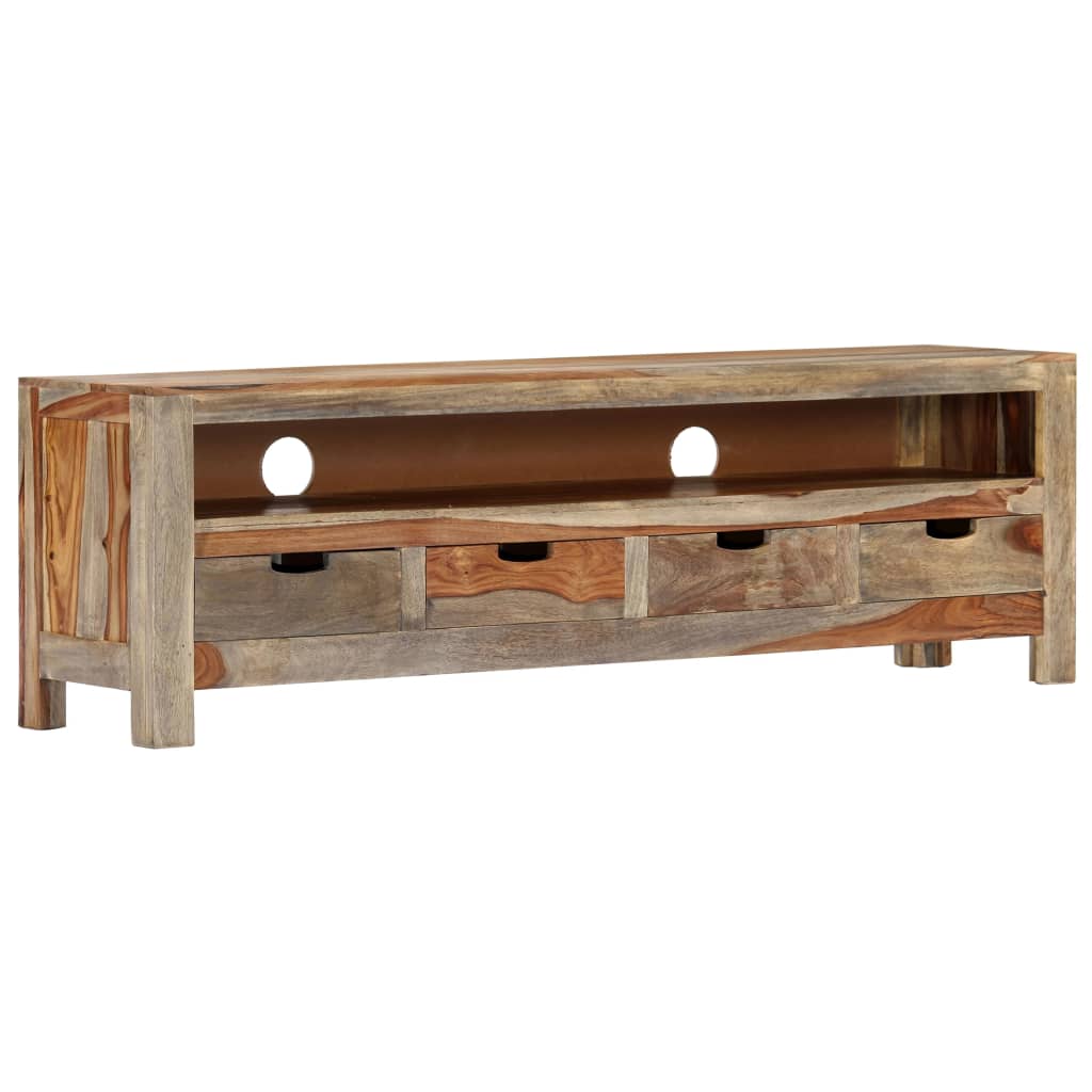 vidaXL Έπιπλο Τηλεόρασης 130 x 30 x 40 εκ. από Μασίφ Ξύλο Ακακίας
