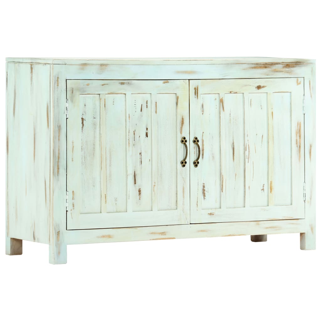 vidaXL Ντουλάπι Γαλάζιο 110 x 35 x 70 εκ. από Μασίφ Ξύλο Μάνγκο