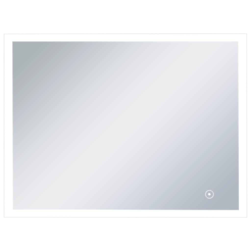 vidaXL Καθρέφτης Μπάνιου Τοίχου με LED/Αισθητήρα Κίνησης 80 x 60 εκ.