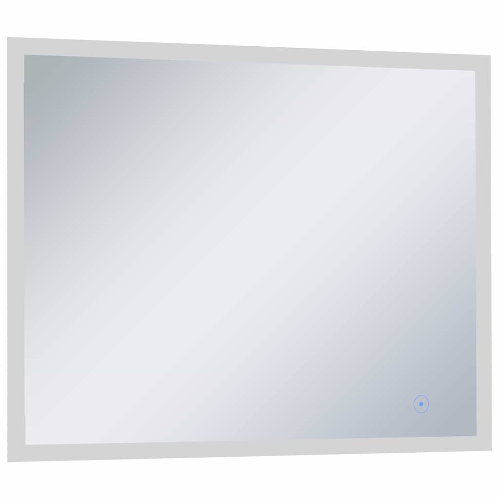 vidaXL Καθρέφτης Μπάνιου Τοίχου με LED/Αισθητήρα Κίνησης 80 x 60 εκ.