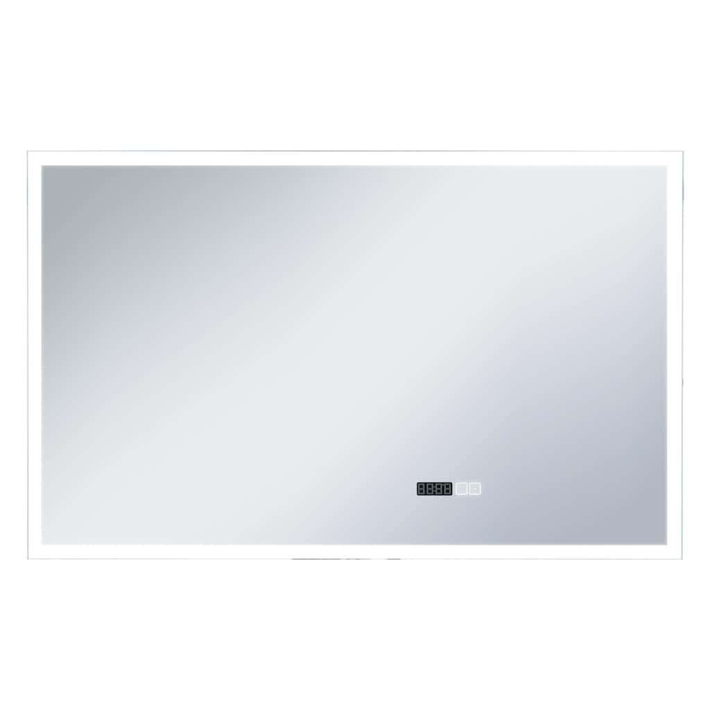 vidaXL Καθρέφτης Μπάνιου με LED/Αισθητήρα Αφής και Οθόνη Ώρας 100x60εκ