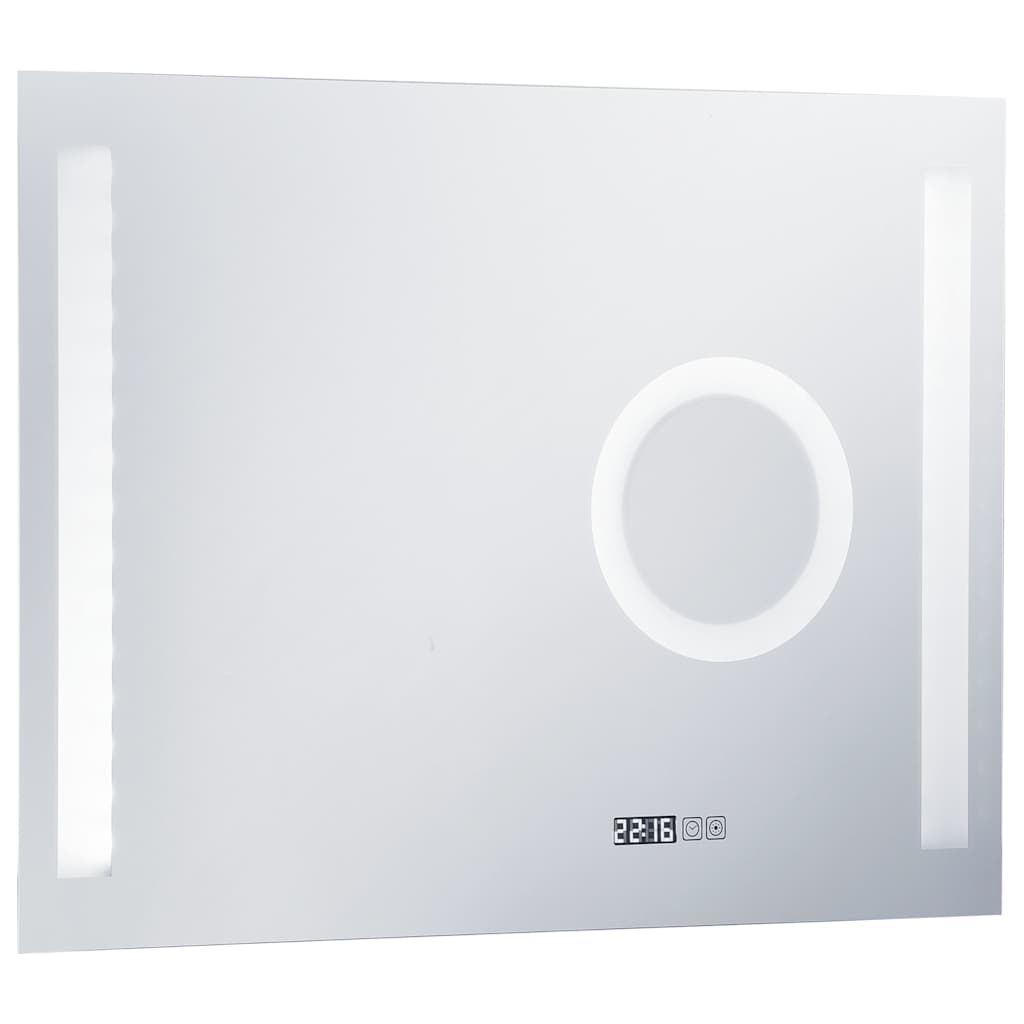 vidaXL Καθρέφτης Μπάνιου Τοίχου με LED/Αισθητήρα Κίνησης 80 x 60 εκ.