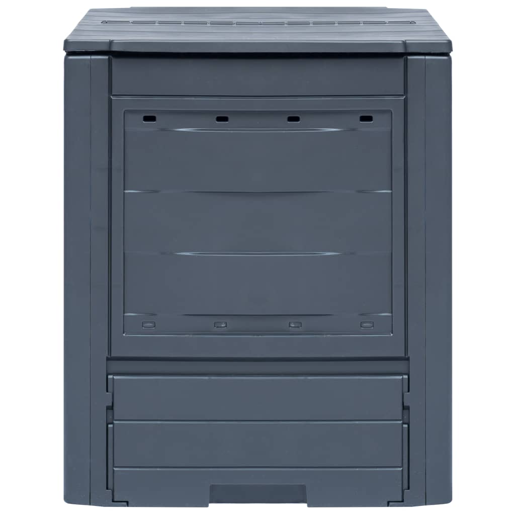vidaXL Κομποστοποιητής Κήπου Γκρι 60 x 60 x 73 εκ. 260 Λίτρα