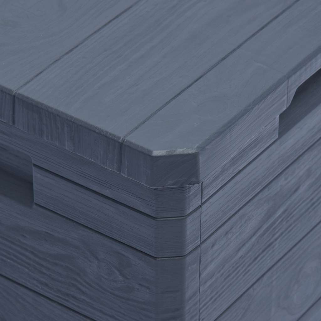 vidaXL Μπαούλο Αποθήκευσης Κήπου Ανθρακί 90 Λίτρα