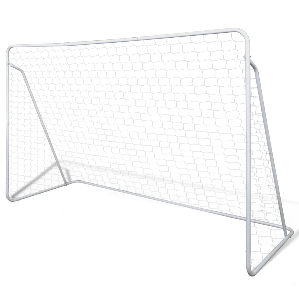 vidaXL Τέρματα Ποδοσφαίρου 2 τεμ. 240 x 90 x 150 εκ. Ατσάλινα