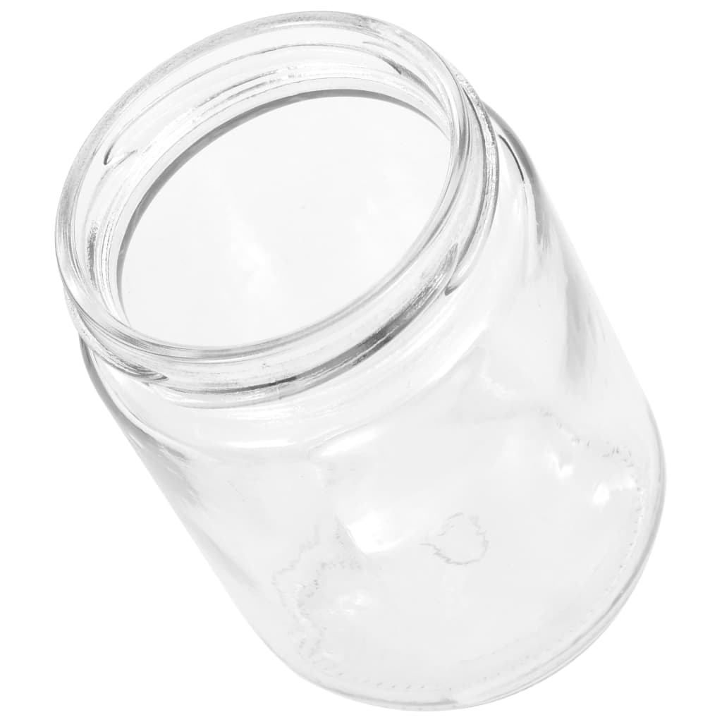 vidaXL Βάζα Μαρμελάδας 48 τεμ. 230 ml Γυάλινα με Χρυσά Καπάκια