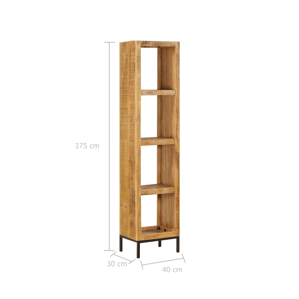 vidaXL Βιβλιοθήκη 40 x 30 x 175 εκ. από Μασίφ Ξύλο Μάνγκο
