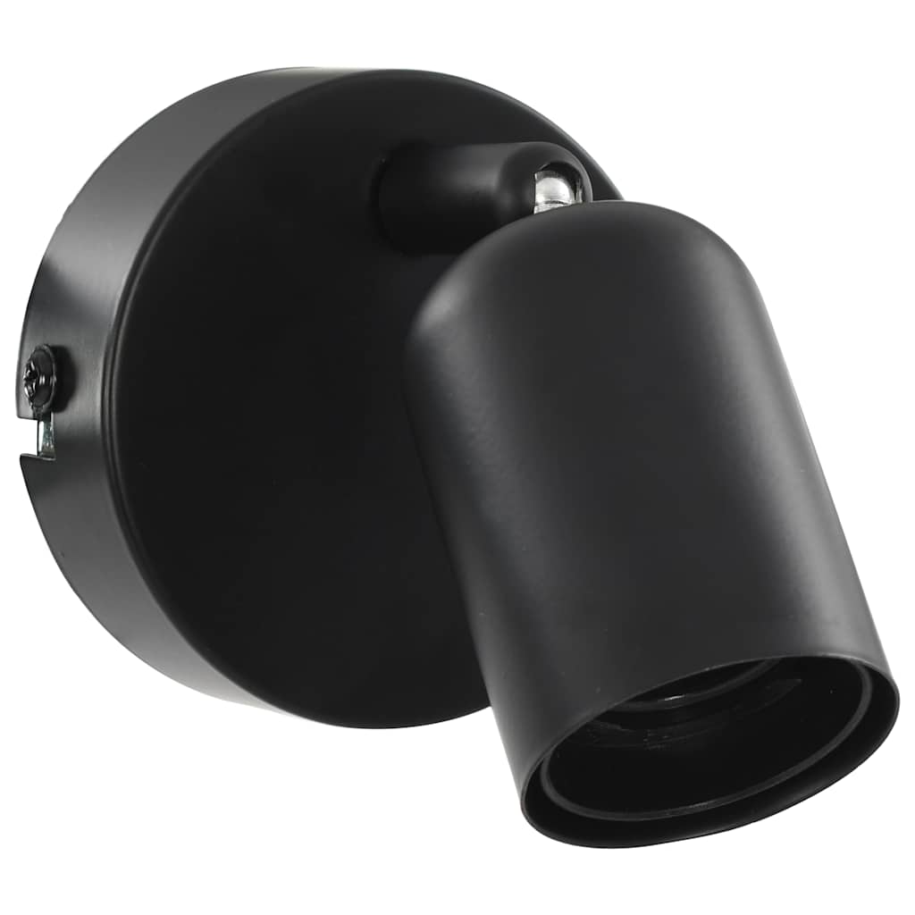 vidaXL Φωτιστικά Σποτ 2 τεμ. Μαύρα με Λαμπτήρες Filament 2W Ε27