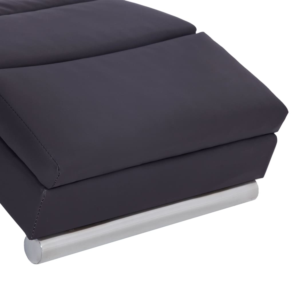 vidaXL Ανάκλιντρο Καφέ από Συνθετικό Δέρμα