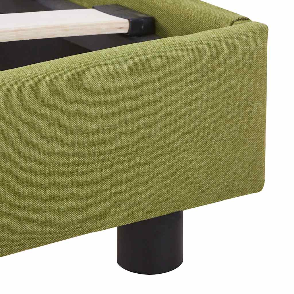 vidaXL Πλαίσιο Κρεβατιού Πράσινο 140 x 200 εκ. Υφασμάτινο