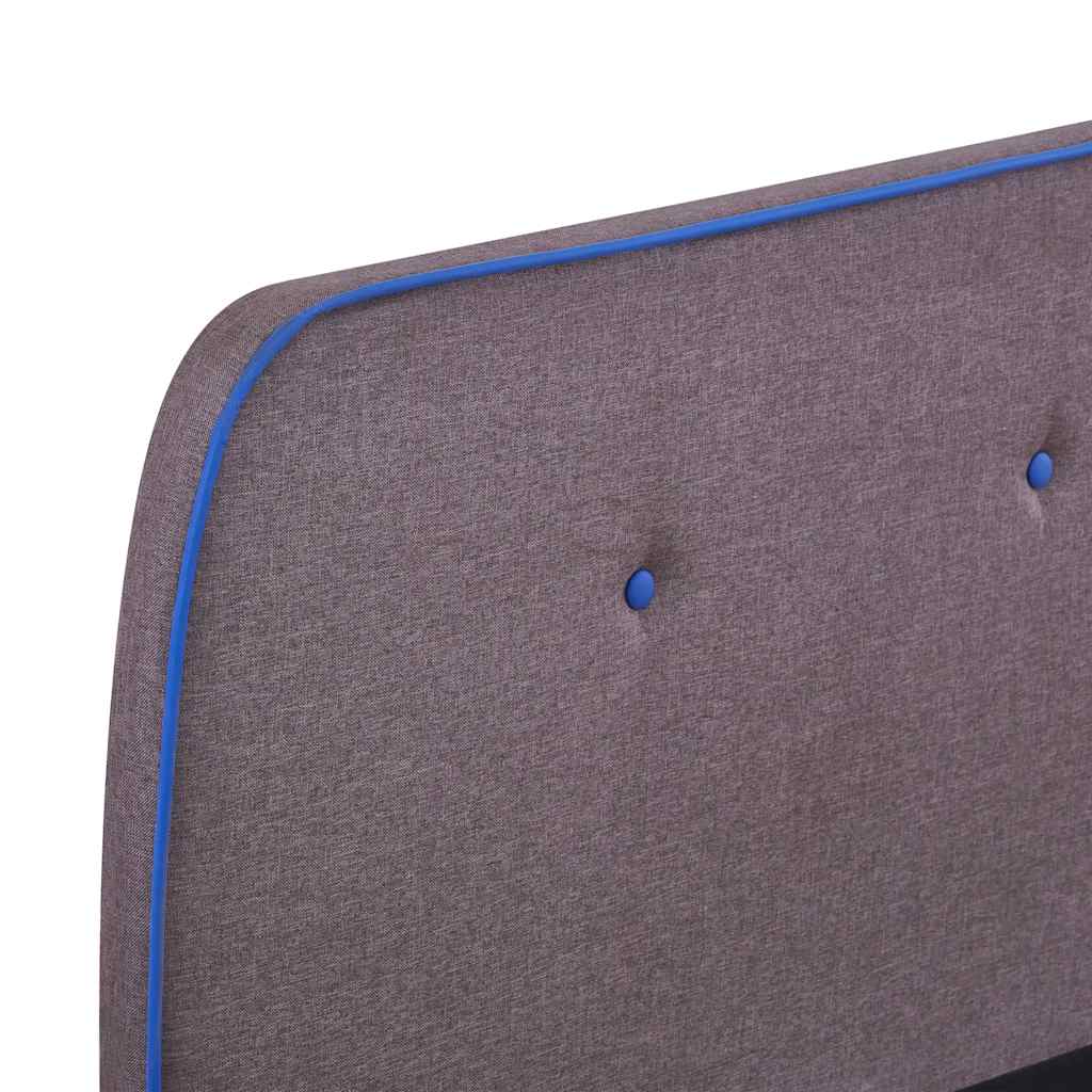 vidaXL Σκελετός Κρεβατιού Χωρίς Στρώμα Taupe 150x200 εκ. Υφασμάτινο